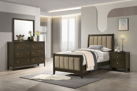 Wilkes Dark Cocoa 4-Piece Twin Bedroom Set by Coaster at Eve Furniture