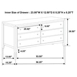 Wilkes Dark Cocoa 5-piece Full Bedroom Set by Coaster at Eve Furniture