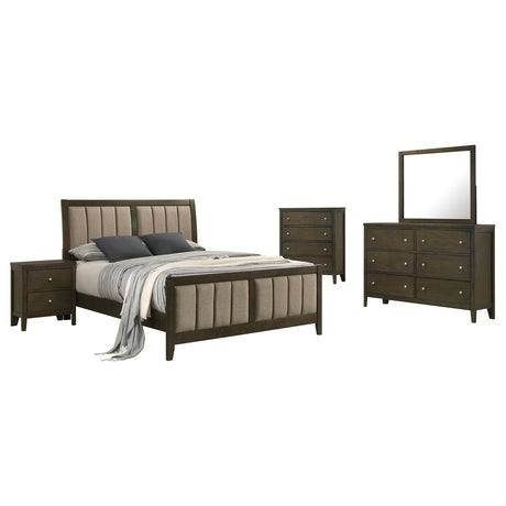 Wilkes Dark Cocoa 5-piece Full Bedroom Set by Coaster at Eve Furniture
