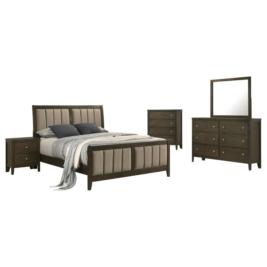 Wilkes Dark Cocoa 5-piece Queen Bedroom Set by Coaster at Eve Furniture