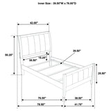 Wilkes Dark Cocoa 5-Piece Twin Bedroom Set by Coaster at Eve Furniture