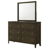 Wilkes Dark Cocoa 6-drawer Dresser and Mirror by Coaster at Eve Furniture