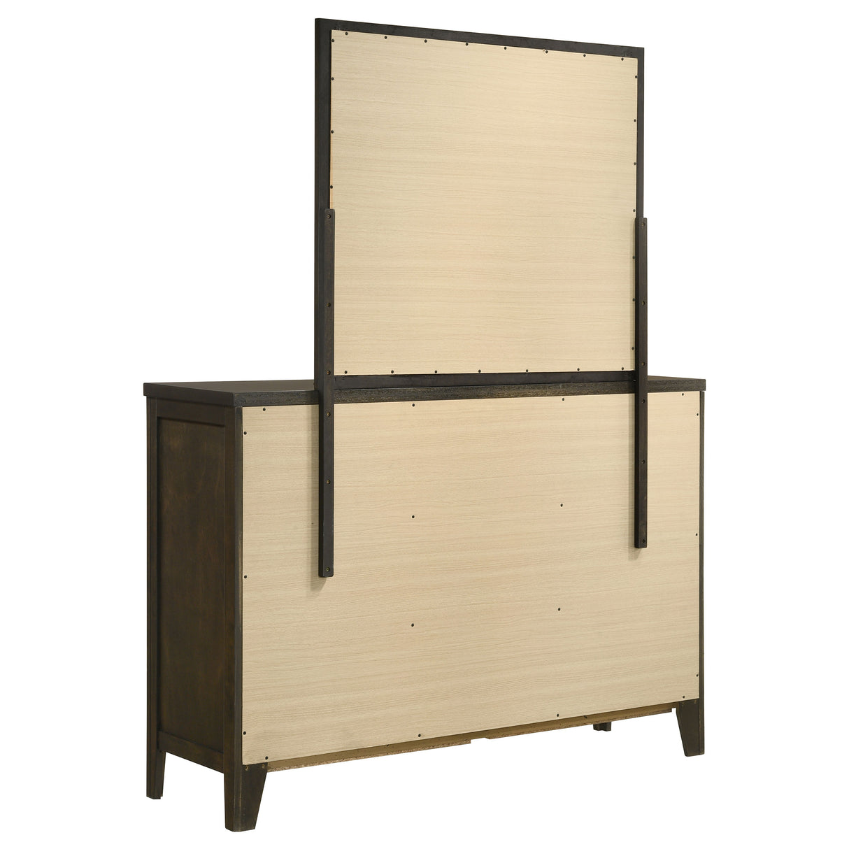Wilkes Dark Cocoa 6-drawer Dresser and Mirror by Coaster at Eve Furniture