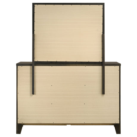 Wilkes Dark Cocoa 6-drawer Dresser and Mirror by Coaster at Eve Furniture