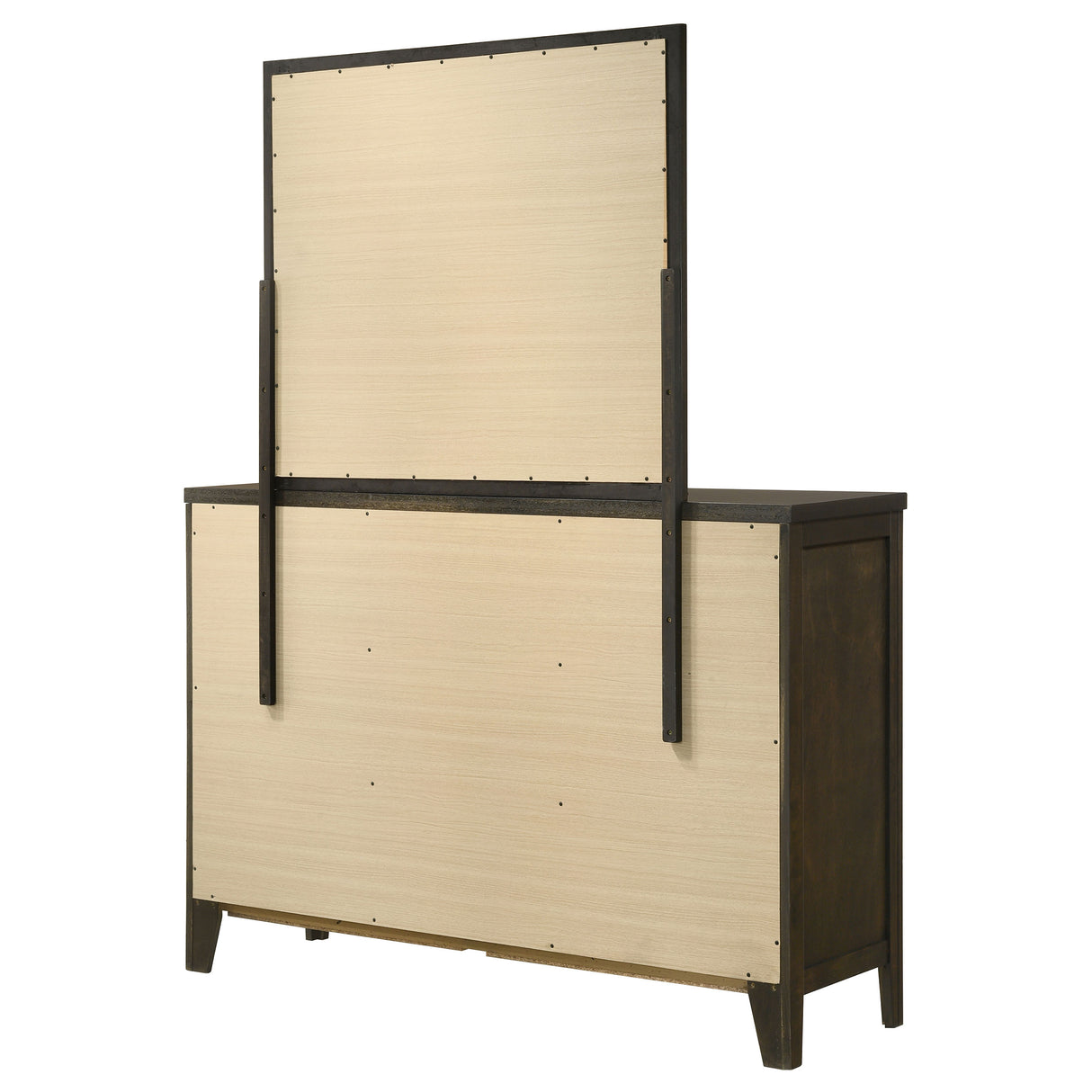 Wilkes Dark Cocoa 6-drawer Dresser and Mirror by Coaster at Eve Furniture