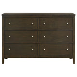 Wilkes Dark Cocoa 6-Drawer Dresser by Coaster at Eve Furniture