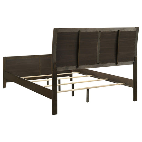 Wilkes Dark Cocoa Upholstered Queen Bed by Coaster at Eve Furniture