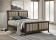 Wilkes Dark Cocoa Upholstered Queen Bed by Coaster at Eve Furniture