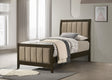 Wilkes Dark Cocoa Upholstered Twin Bed by Coaster at Eve Furniture