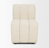 Wilkins Beige Performance Fabric Upholstered Dining Chair by Mercana at Eve Furniture