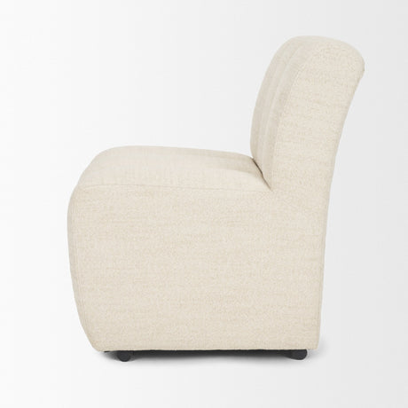 Wilkins Beige Performance Fabric Upholstered Dining Chair by Mercana at Eve Furniture