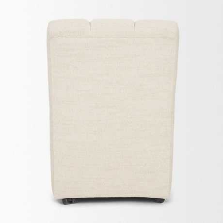 Wilkins Beige Performance Fabric Upholstered Dining Chair by Mercana at Eve Furniture