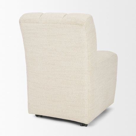 Wilkins Beige Performance Fabric Upholstered Dining Chair by Mercana at Eve Furniture