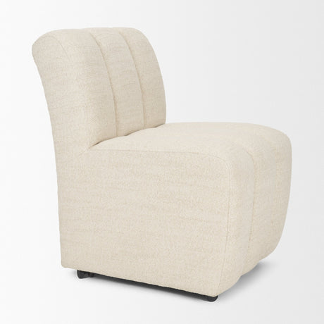 Wilkins Beige Performance Fabric Upholstered Dining Chair by Mercana at Eve Furniture