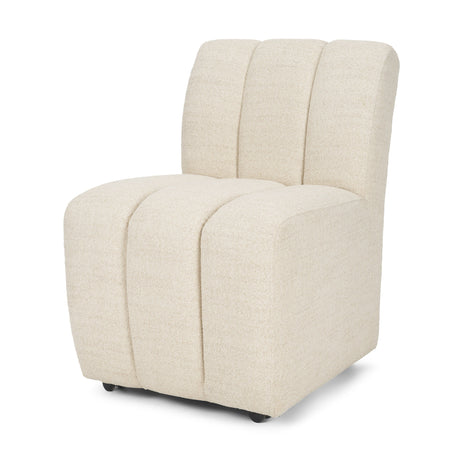 Wilkins Beige Performance Fabric Upholstered Dining Chair by Mercana at Eve Furniture