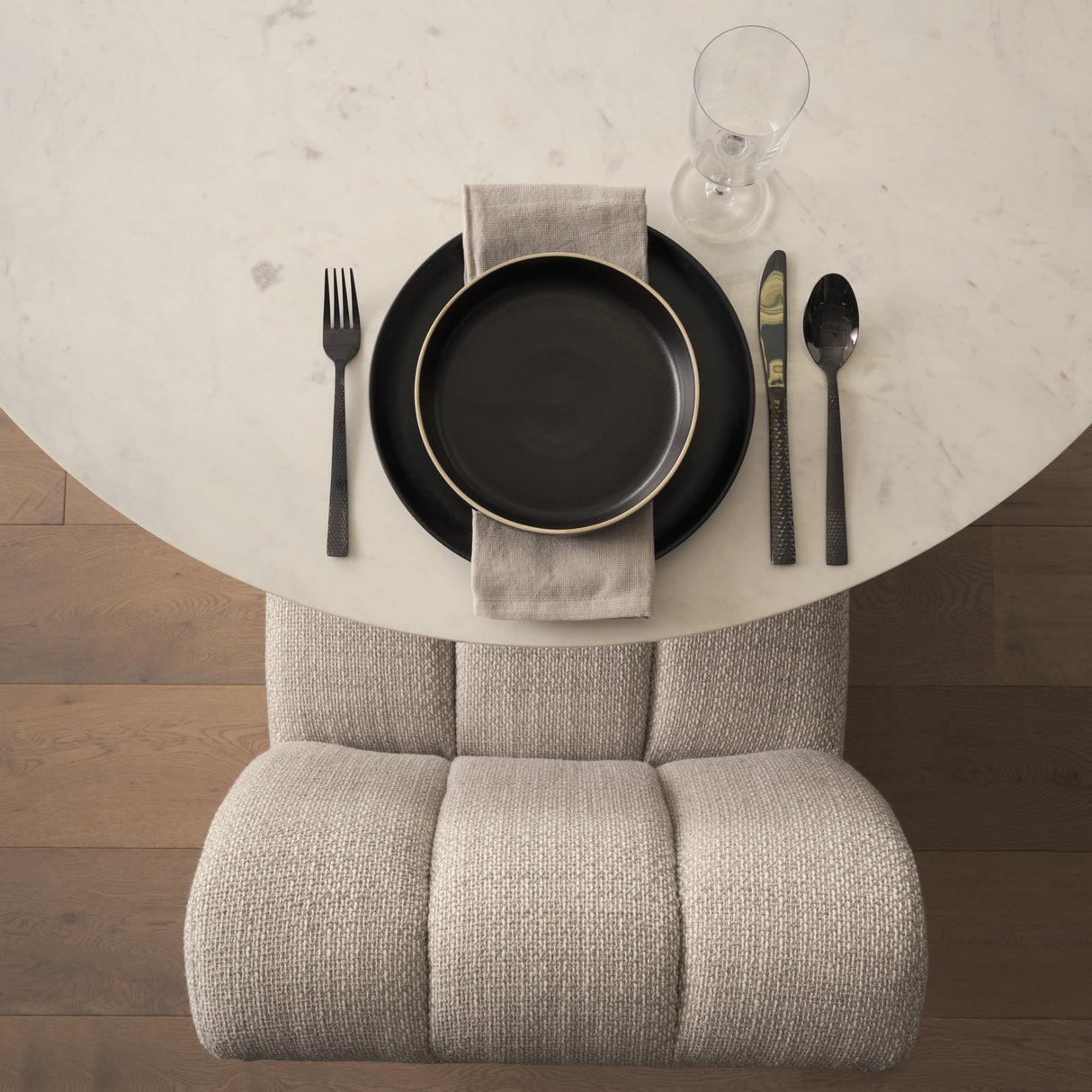 Wilkins Gray Performance Fabric Upholstered Dining Chair by Mercana at Eve Furniture