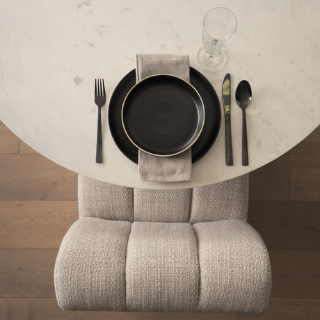 Wilkins Gray Performance Fabric Upholstered Dining Chair by Mercana at Eve Furniture