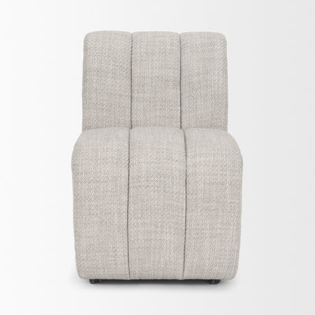 Wilkins Gray Performance Fabric Upholstered Dining Chair by Mercana at Eve Furniture