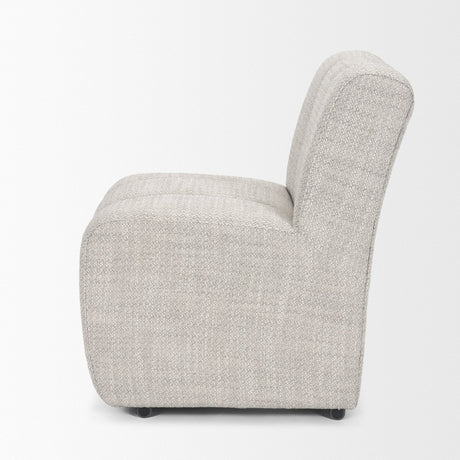 Wilkins Gray Performance Fabric Upholstered Dining Chair by Mercana at Eve Furniture
