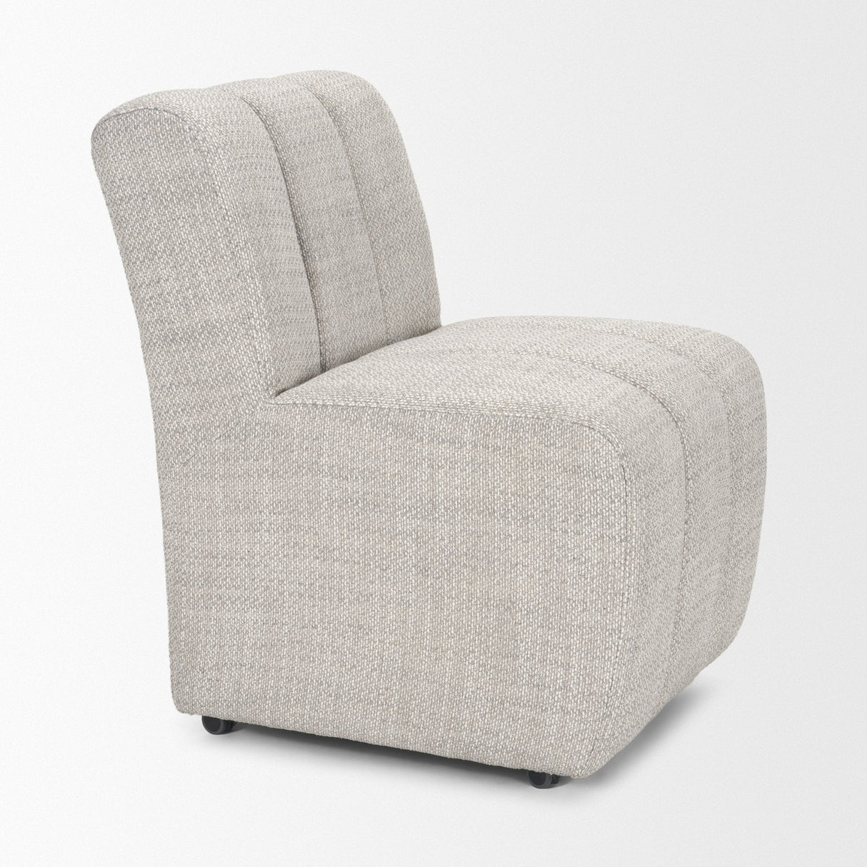 Wilkins Gray Performance Fabric Upholstered Dining Chair by Mercana at Eve Furniture