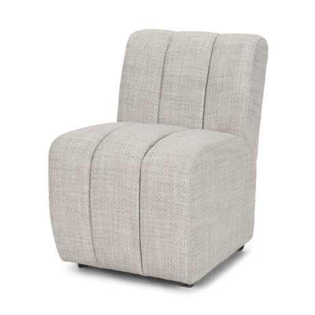Wilkins Gray Performance Fabric Upholstered Dining Chair by Mercana at Eve Furniture