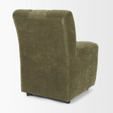 Wilkins Moss Olive Fabric Upholstered Dining Chair by Mercana at Eve Furniture