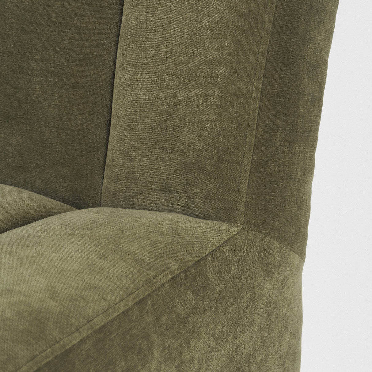 Wilkins Moss Olive Fabric Upholstered Dining Chair by Mercana at Eve Furniture