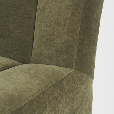 Wilkins Moss Olive Fabric Upholstered Dining Chair by Mercana at Eve Furniture