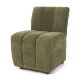 Wilkins Moss Olive Fabric Upholstered Dining Chair by Mercana at Eve Furniture