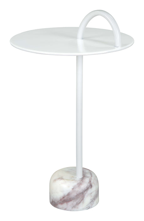 Will White Side Table by Zuomod at Eve Furniture
