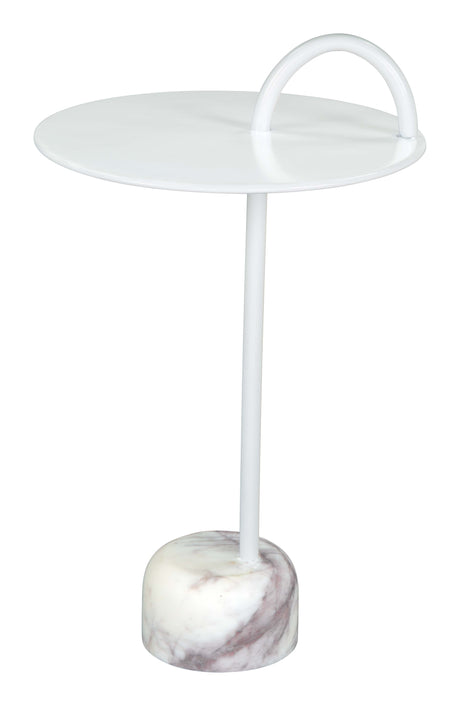 Will White Side Table by Zuomod at Eve Furniture