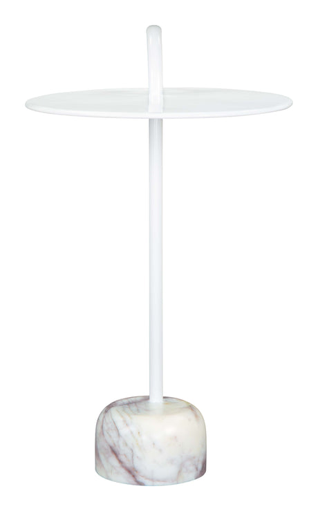 Will White Side Table by Zuomod at Eve Furniture