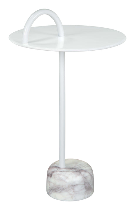 Will White Side Table by Zuomod at Eve Furniture