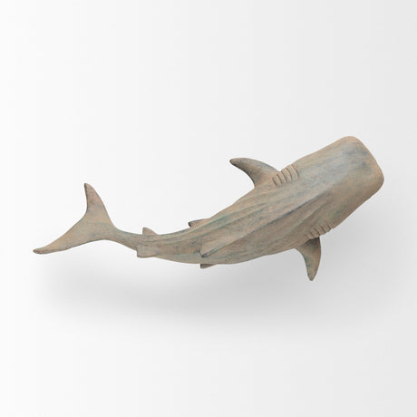 Willa Large Wall Mountable Whale Shark Sculpture by Mercana at Eve Furniture