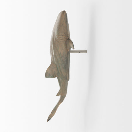 Willa Large Wall Mountable Whale Shark Sculpture by Mercana at Eve Furniture