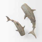 Willa Large Wall Mountable Whale Shark Sculpture by Mercana at Eve Furniture
