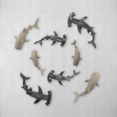Willa Small Whale Shark sculpture by Mercana at Eve Furniture