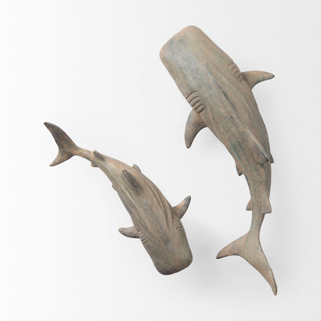 Willa Small Whale Shark sculpture by Mercana at Eve Furniture