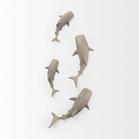 Willa Small Whale Shark sculpture by Mercana at Eve Furniture