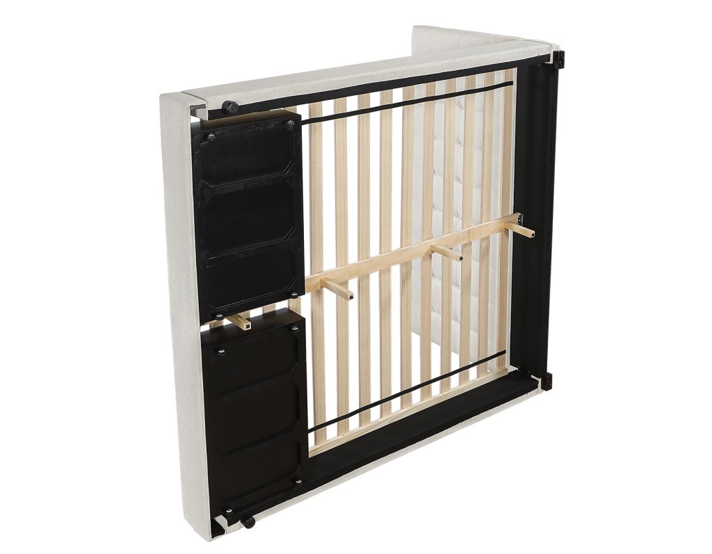 Willa Warm Ivory King Upholstered Bed by Steve Silver at Eve Furniture