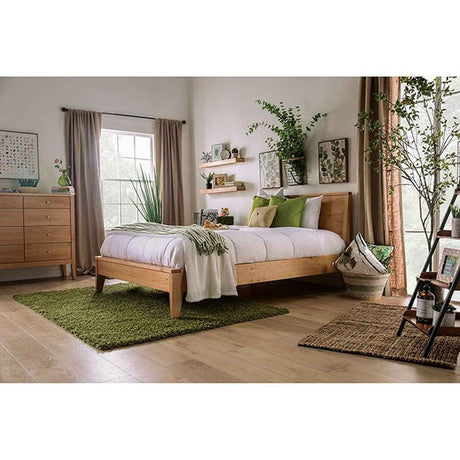Willamette Light Oak 5-Drawer Chest by Furniture of America at Eve Furniture