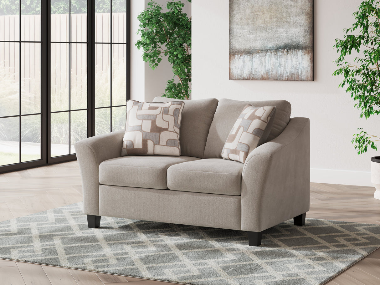 Willarae Taupe Loveseat by Ashley at Eve Furniture