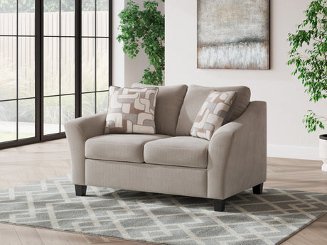 Willarae Taupe Loveseat by Ashley at Eve Furniture