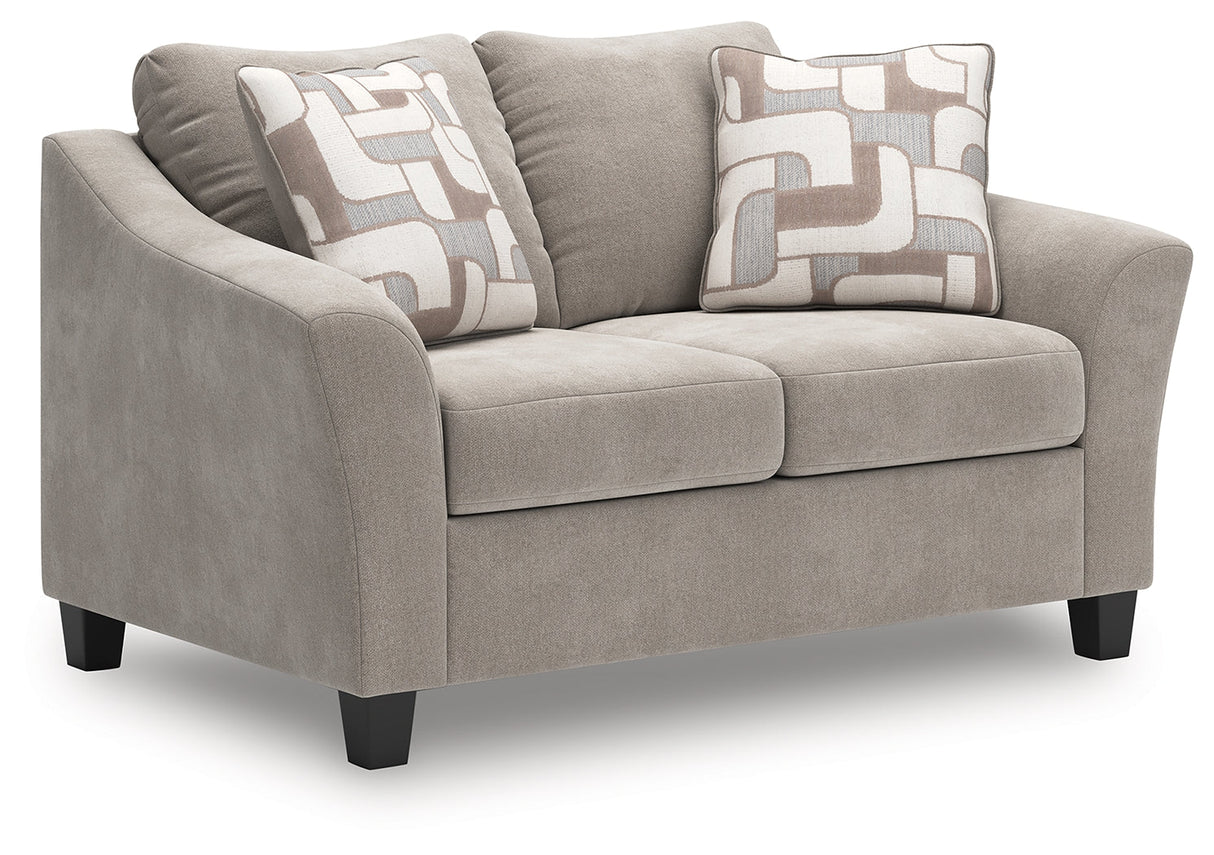 Willarae Taupe Loveseat by Ashley at Eve Furniture