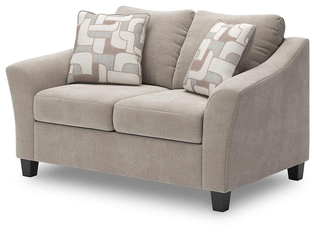 Willarae Taupe Loveseat by Ashley at Eve Furniture