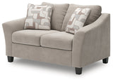 Willarae Taupe Loveseat by Ashley at Eve Furniture