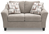 Willarae Taupe Loveseat by Ashley at Eve Furniture