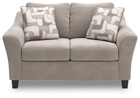 Willarae Taupe Loveseat by Ashley at Eve Furniture