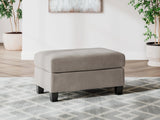 Willarae Taupe Ottoman by Ashley at Eve Furniture