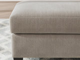 Willarae Taupe Ottoman by Ashley at Eve Furniture